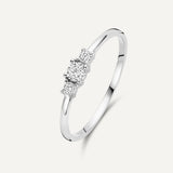 Cubic Zirconia Trilogy Ring