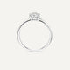 Four Prong Round Cut Cubic Zirconia Ring