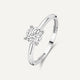 Four Prong Round Cut Cubic Zirconia Ring