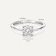 Four Prong Round Cut Cubic Zirconia Ring
