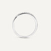14 Karat White Gold Cubic Zirconia Claw Ring - 5