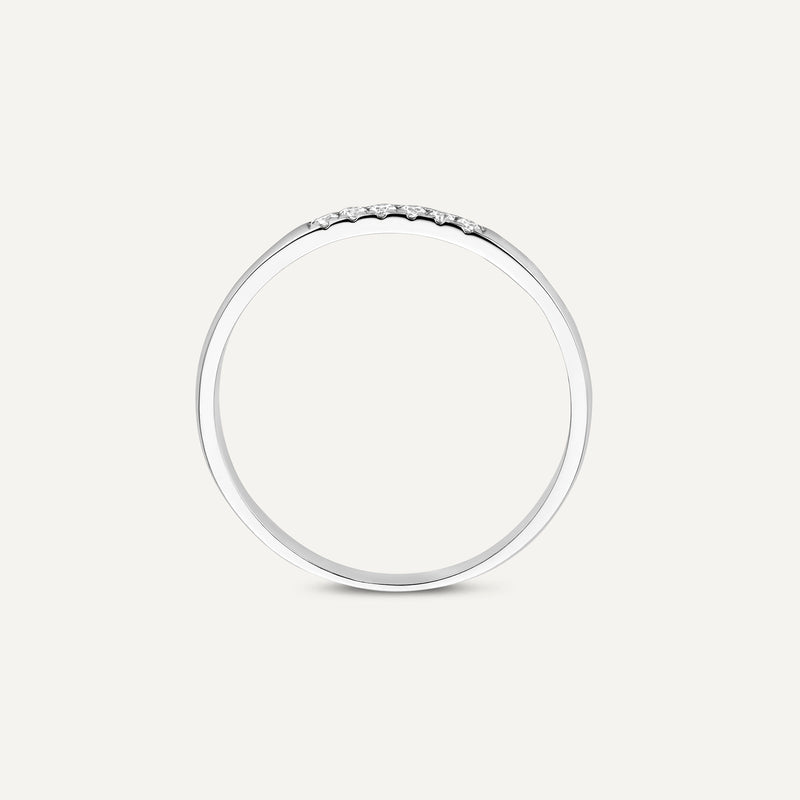 Cubic Zirconia Line Ring