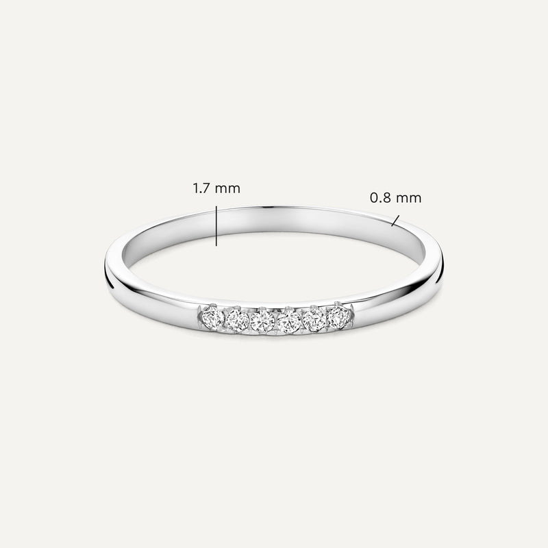 Cubic Zirconia Line Ring