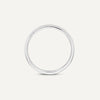 14 Karat White Gold 3 mm Curve Band Ring - 6