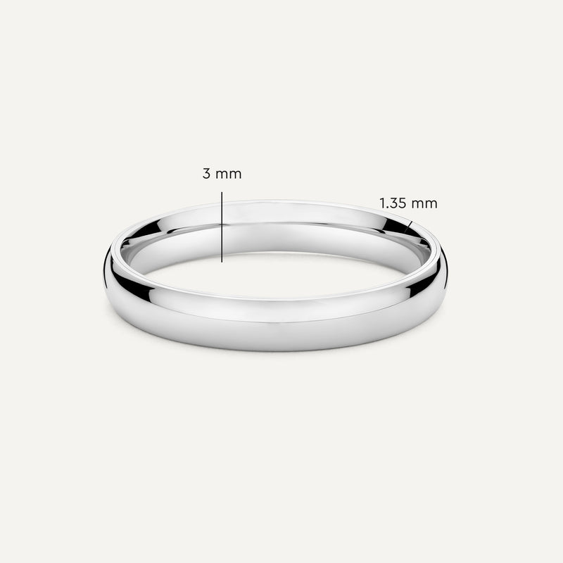 3 mm Curve Band Ring