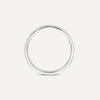 14 Karat White Gold 4 mm Curve Band Ring - 6