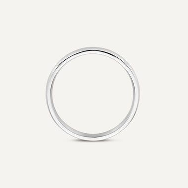 14 Karat White Gold 4 mm Curve Band Ring - 6