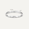 14 Karat White Gold Hammered Stacker Ring - 4