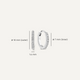 Pavé Cubic Zirconia Small Huggie Hoops (10mm)