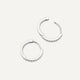 Pavé Cubic Zirconia Huggie Hoops (12mm)