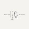 14 Karat White Gold Essential Small Huggie Hoops (10mm) - 5