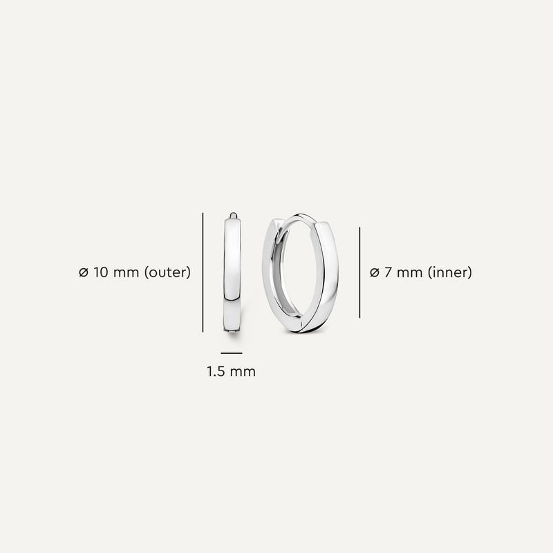Essential Small Huggie Hoops (10mm)