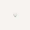 14 Karat White Gold Heart Piercing - 5