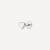 14 Karat White Gold Heart Piercing - 1