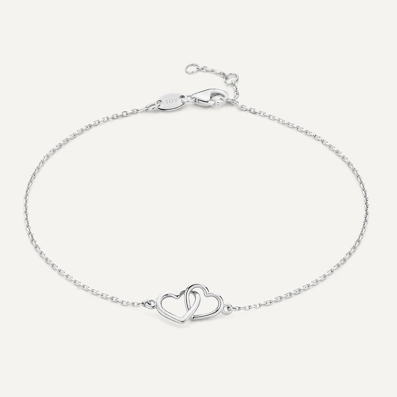 Geschakeld Hart Armband