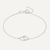 14 Karat White Gold Linked Heart Set - 8
