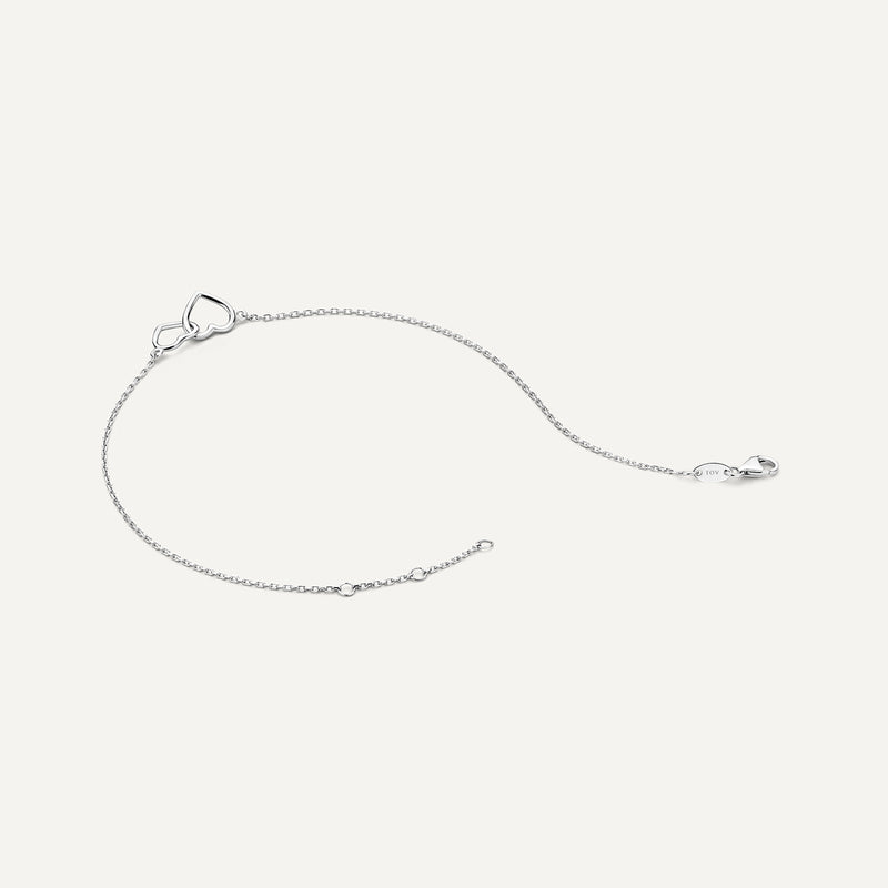 Geschakeld Hart Armband
