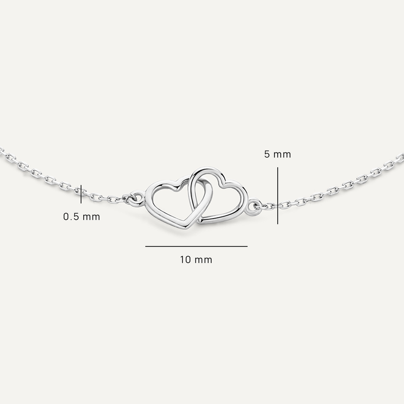 Verbundenes Herz-Armband