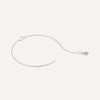 14 Karat White Gold Open Heart Bracelet - 6
