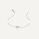 Pavé Cubic Zirconia Open Heart Bracelet