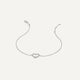 Pavé Cubic Zirconia Open Heart Bracelet