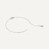 14 Karat White Gold Pavé Cubic Zirconia Open Heart Bracelet - 8
