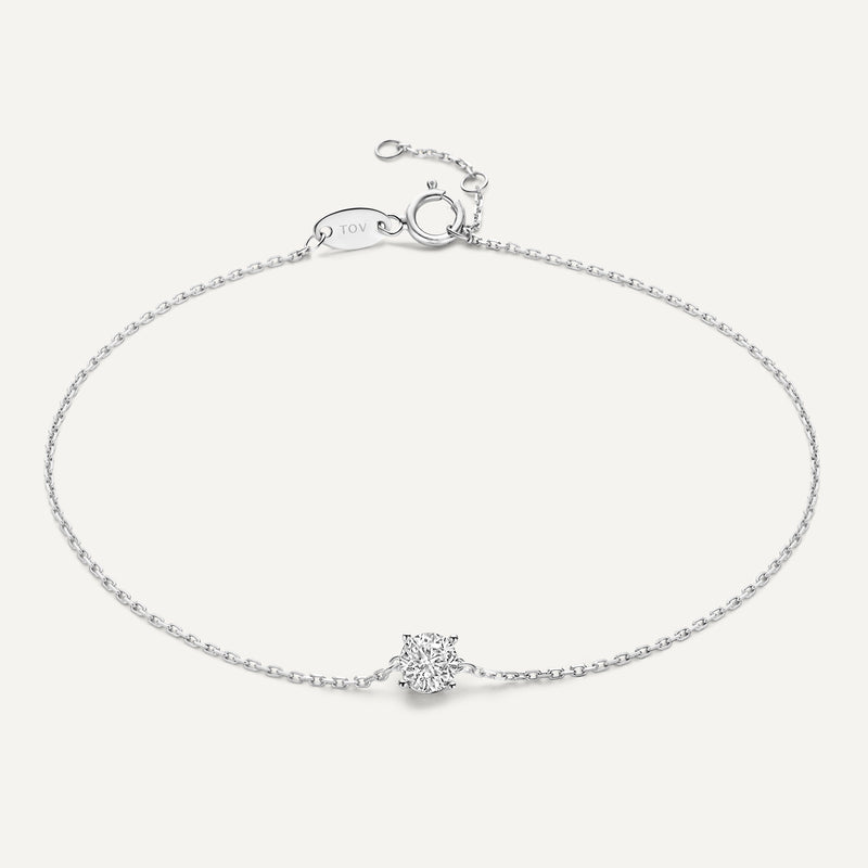 Round Cut Cubic Zirconia Bracelet