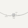14 Karat White Gold Round Cut Cubic Zirconia Bracelet - 6