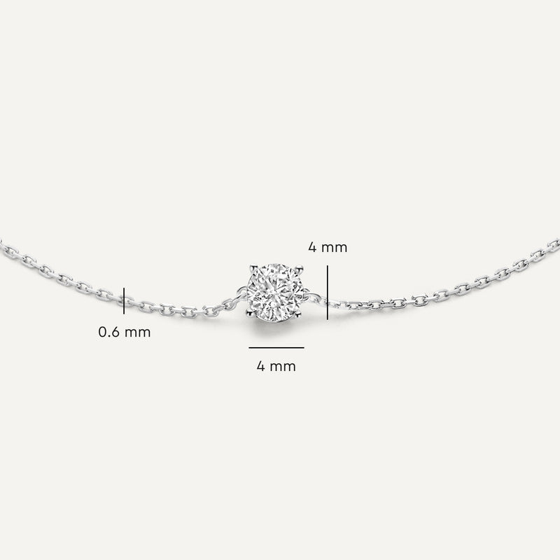 Round Cut Cubic Zirconia Bracelet