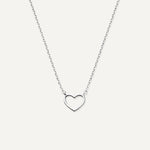 Open Heart Pendant Necklace