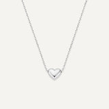 Collier Pendentif Cœur Gonflé