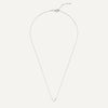 14 Karat White Gold Puffy Heart Pendant Necklace - 12