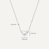 14 Karat White Gold Puffy Heart Set - 5