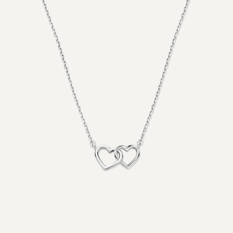 Linked Heart Pendant Necklace