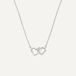 Linked Heart Pendant Necklace