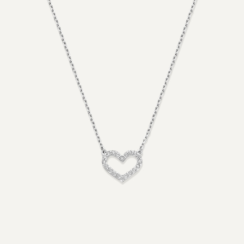 Pavé Zirconia Open Hearts Set