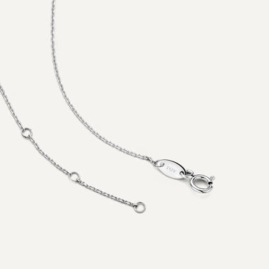 Or Blanc 14 Carats Heart Pendant Necklace - 6