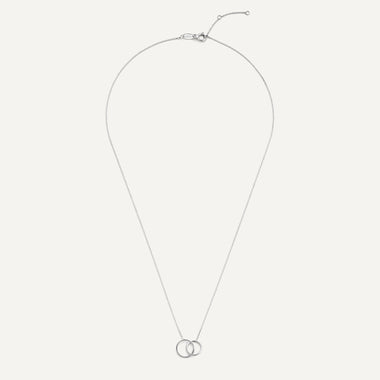 585er Weißgold Linked Infinity Pendant Necklace - 10