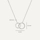 Linked Infinity Pendant Necklace