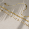 585er Gold Gedrehtes Seil Halskette - 9