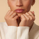 Fine Croissant Dome Ring