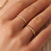14 Karat Gold Fine Croissant Dome Ring - 2