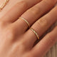 Fine Croissant Dome Ring