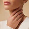 14 Karat Gold Fine Croissant Dome Ring - 3