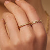 14 Karat Guld Rope Stabelring - 3