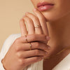 14 Karat Gold Cubic Zirconia Double Twisted Ring - 4