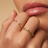 14 Karat Gold Cubic Zirconia Double Twisted Ring - 3