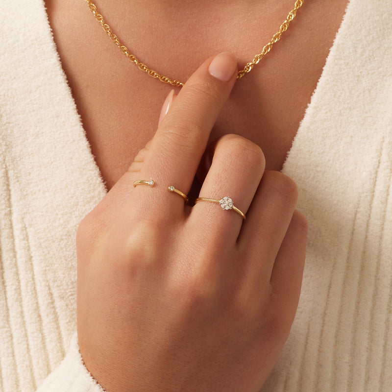 Diamond Open Stacker Ring (0.03 ct)