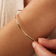 Smal Buet Stabelring Armring