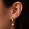 Oro de 14 Quilates Stellar Hoop Charm - 2